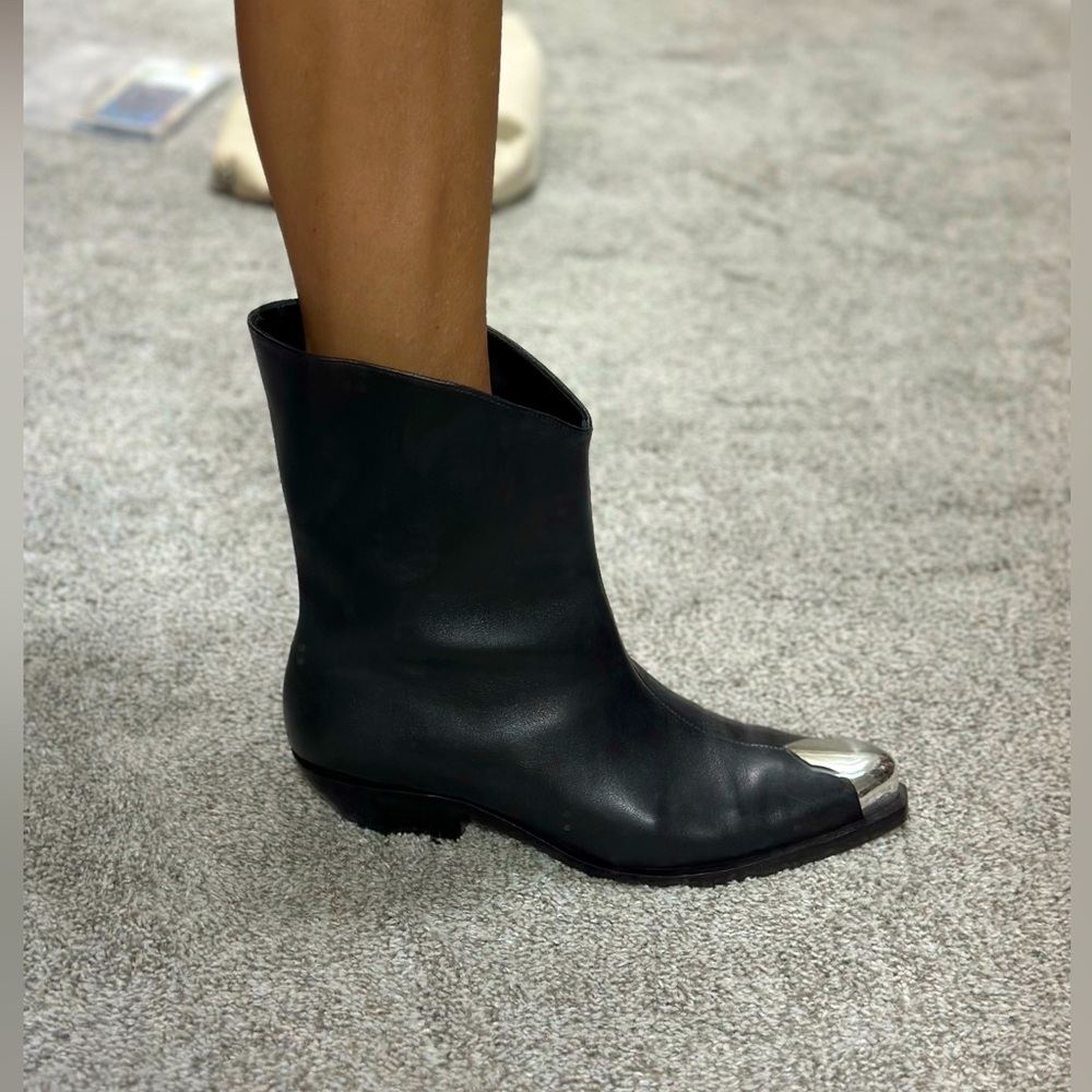 Schutz Black Ankle Boots